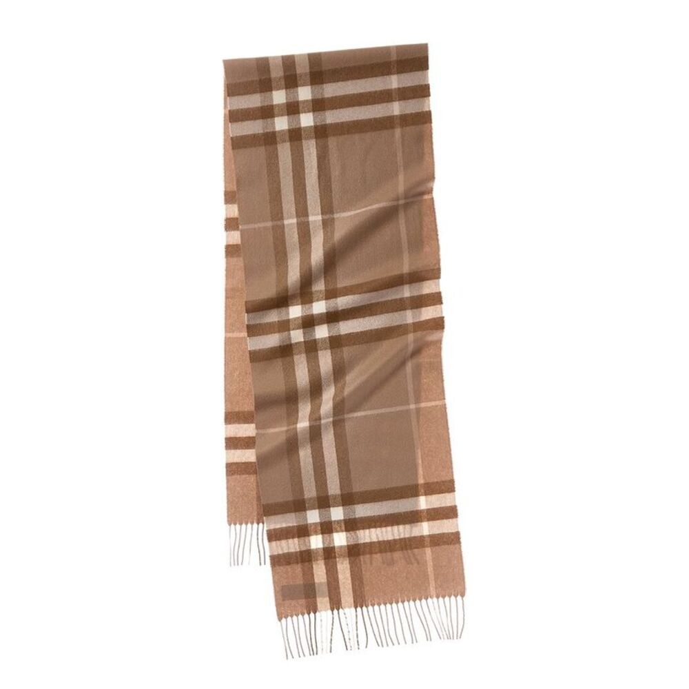 Burberry Classic Check Cashmere Scarf, Brown